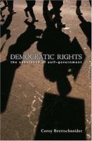 Democratic rights : the substance of self-government /