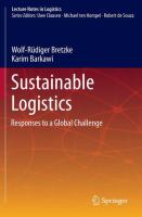 Sustainable Logistics : Responses to a Global Challenge.