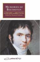 Memories of Beethoven : from the house of the black-robed Spaniards /