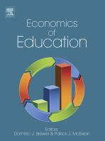 Economics of Education.