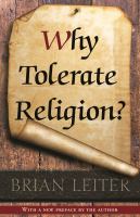 Why tolerate religion.