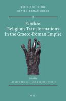 Panthée : Panthée: Religious Transformations in the Graeco-Roman Empire.