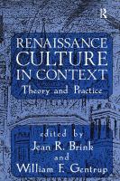 Renaissance Culture in Context : Theory and Practice.