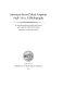 American sacred music imprints, 1698-1810 : a bibliography /