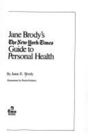 Jane Brody's The New York times guide to personal health /