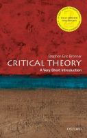 Critical theory : a very short introduction /