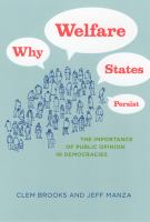 Why welfare states persist : the importance of public opinion in democracies /