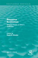 Resource Economics : Selected Works of Orris C. Herfindahl.