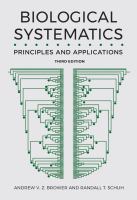 Biological Systematics Principles and Applications /