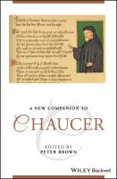 A New Companion to Chaucer.