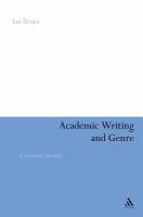 Academic Writing and Genre : A Systematic Analysis.