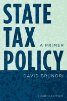 State tax policy a primer /