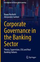 Corporate Governance in the Banking Sector Theory, Supervision, ESG and Real Banking Failures /