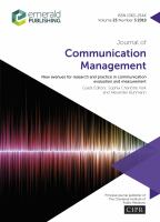 New Avenues for Research and Practice in Communication Evaluation and Measurement.