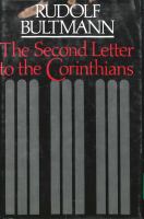 The second letter to the Corinthians /