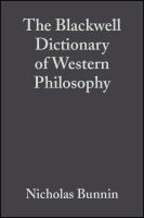 The Blackwell dictionary of Western philosophy