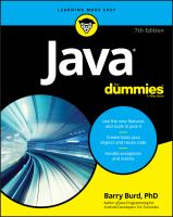 Java for Dummies.