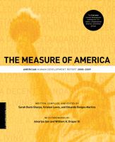 The measure of America American human development report, 2008-2009 /