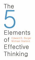 The 5 elements of effective thinking /