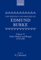 The writings and speeches of Edmund Burke /