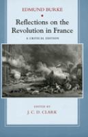 Reflections on the Revolution in France /