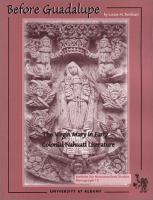 Before Guadalupe : the Virgin Mary in early colonial Nahuatl literature /