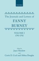 The journals and letters of Fanny Burney (Madame D'Arblay)