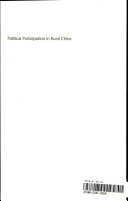 Political participation in rural China /