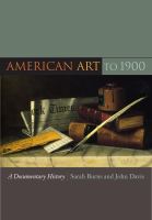 American art to 1900 : a documentary history /