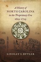 A history of North Carolina in the proprietary era, 1629-1729 /
