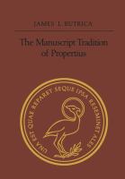 The manuscript tradition of Propertius /