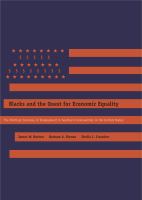 Blacks and the quest for economic equality : the political economy of employment in Southern communities in the United States /