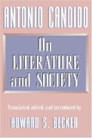 On literature and society /