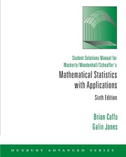 Student solutions manual for Wackerly/Mendenhall/Scheaffer's Mathematical statistics with applications, sixth edition /