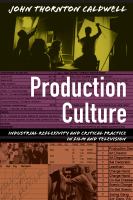 Production culture : industrial reflexivity and critical practice in film and television /