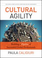 Cultural agility building a pipeline of successful global professionals /