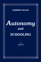 Autonomy and schooling