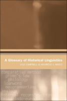 A Glossary of Historical Linguistics.