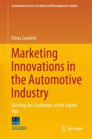Marketing Innovations in the Automotive Industry Meeting the Challenges of the Digital Age /