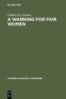 A Warning for Fair Women : A Critical Edition.