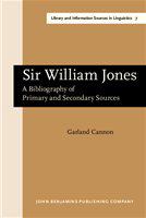 Sir William Jones a bibliography of primary and secondary sources /
