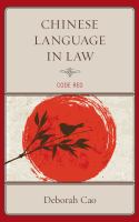 Chinese language in law code red /