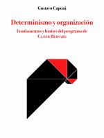 Determinismo y organización : fundamentos y límites del programa de Claude Bernard /
