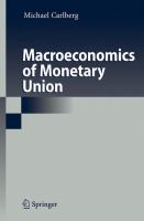 Macroeconomics of monetary union