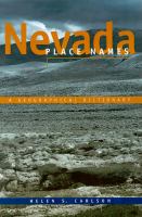 Nevada place names : a geographical dictionary /