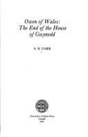 Owen of Wales : the end of the House of Gwynedd /