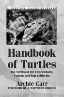 Handbook of Turtles The Turtles of the United States, Canada, and Baja California /