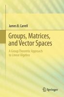 Groups, matrices, and vector spaces a group theoretic approach to linear algebra /