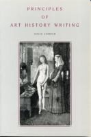 Principles of art history writing /