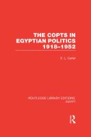The Copts in Egyptian Politics (RLE Egypt.